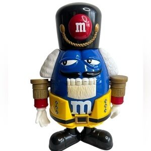 M & M Limited Edition Nutcracker Blue Candy Dispenser Christmas M&M's Holiday